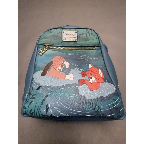 Loungefly Disney Fox And The Hound Mini Backpack Tod Copper Water Play main image 8